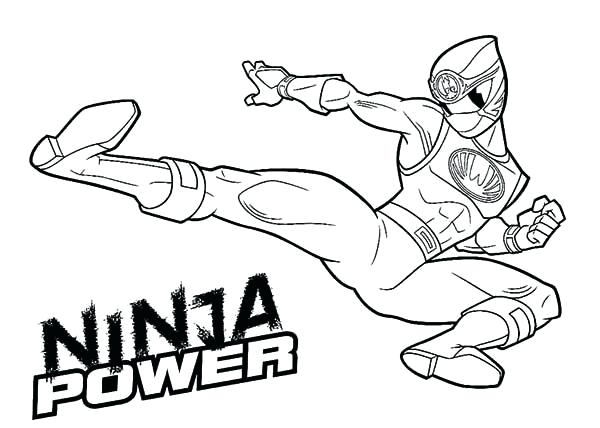 600x428 Ninja Power Rangers Coloring Page Color Coloring Pages Of Power