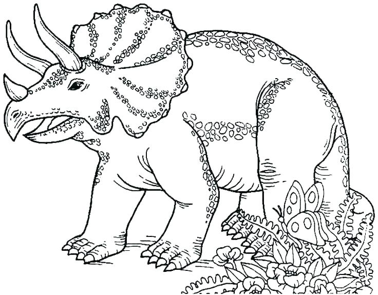 736x574 Dinosaur Scene Coloring Pages