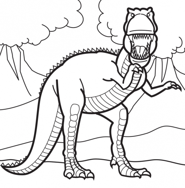 590x600 Dino Squad Coloring Page Free Download