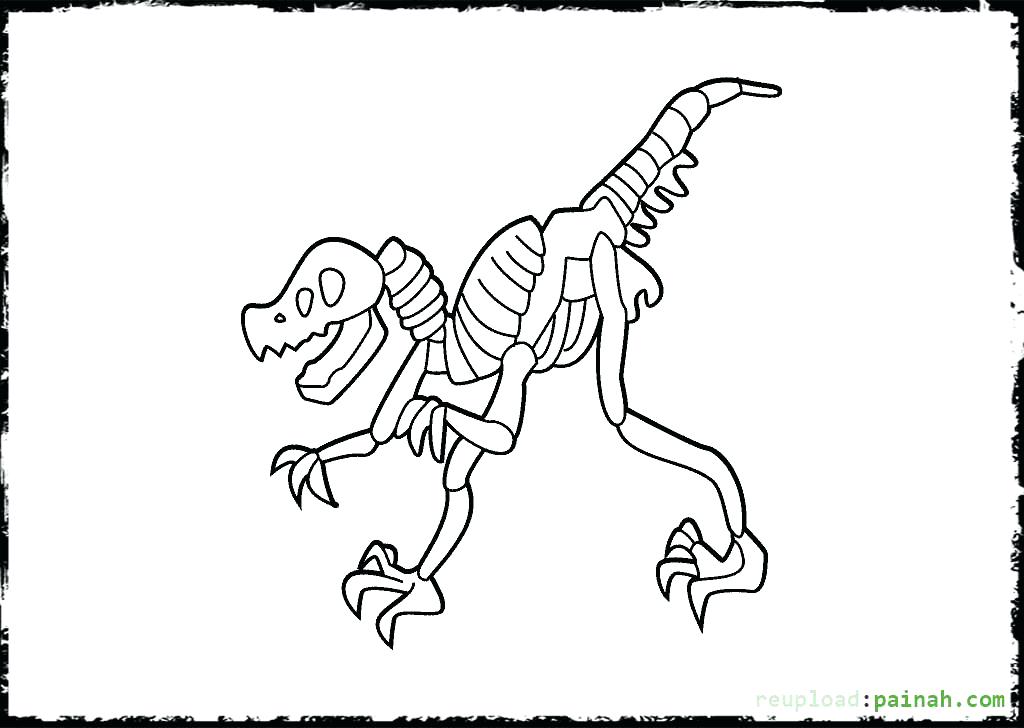 1024x728 Dinosaur Skeleton Coloring Page Dinosaur Skeleton Coloring Pages