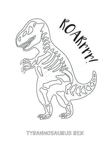 Dinosaur Bones Coloring Page at GetDrawings | Free download