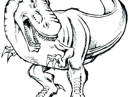 440x330 Dinosaur Skeleton Coloring Pages