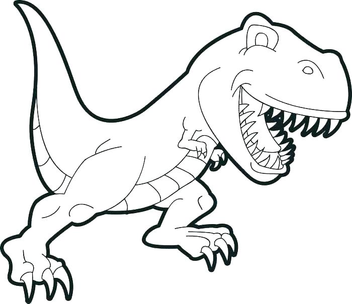 700x605 Coloring Page Dinosaur
