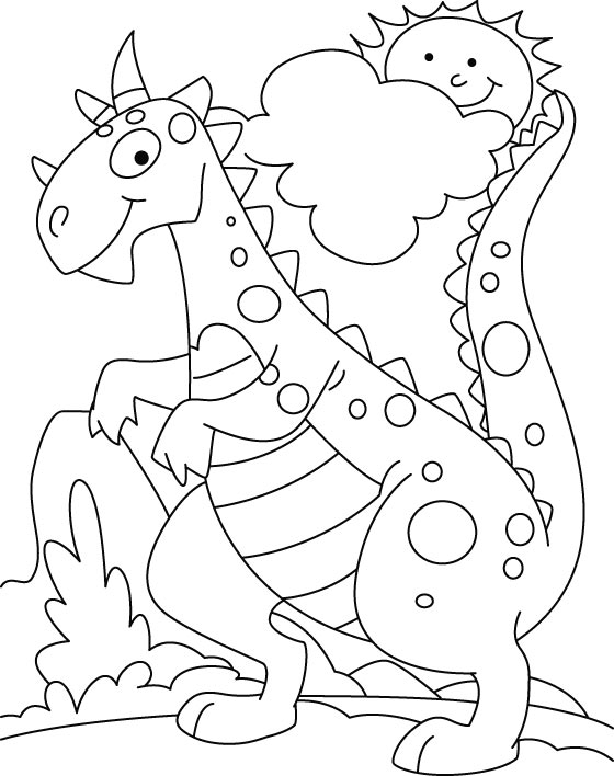 560x708 Free Dinosaur Coloring Pages For Kids