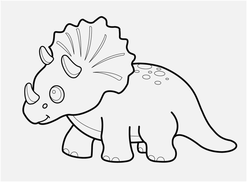 827x609 Dinosaurs Coloring Pages Pic Funny Dinosaur Triceratops Cartoon