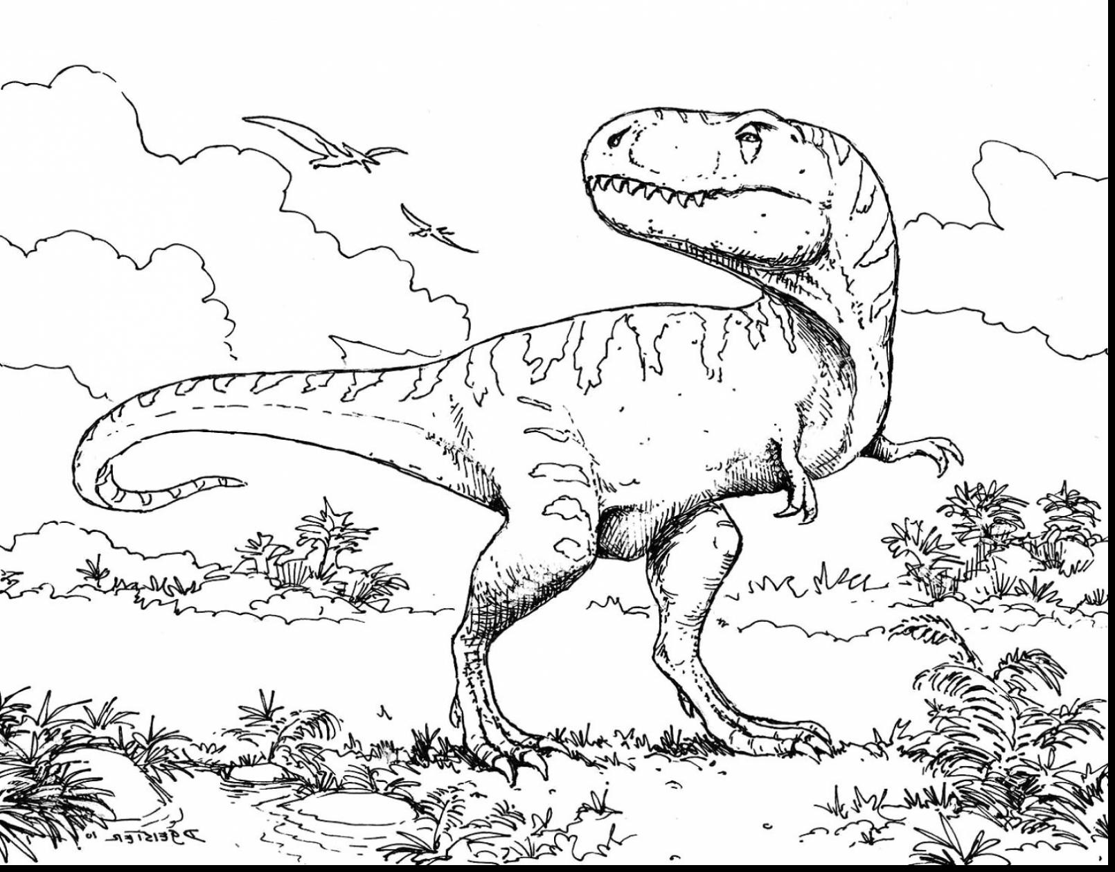1610x1259 Revolutionary Dinosaur Coloring Printouts Stunning Pages