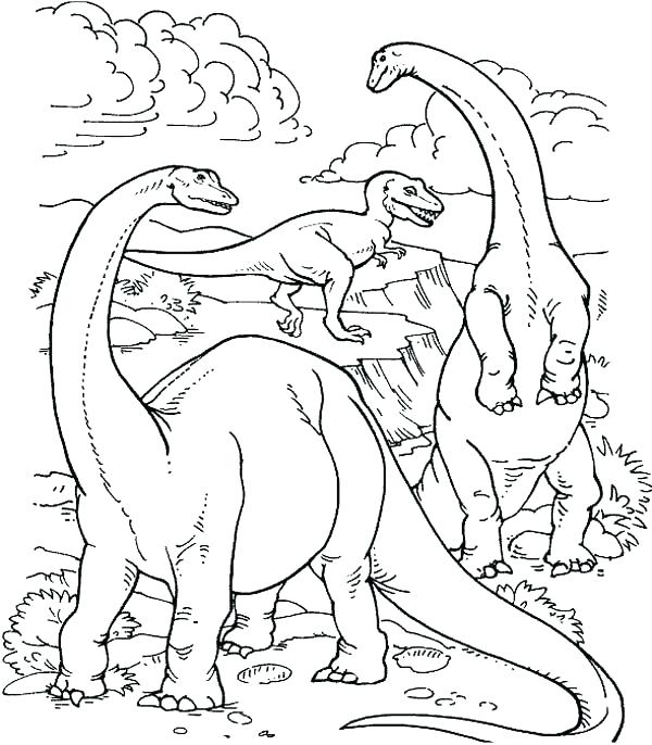 600x686 Dinosaur Coloring Pages To Color Online Free Dinosaur Coloring