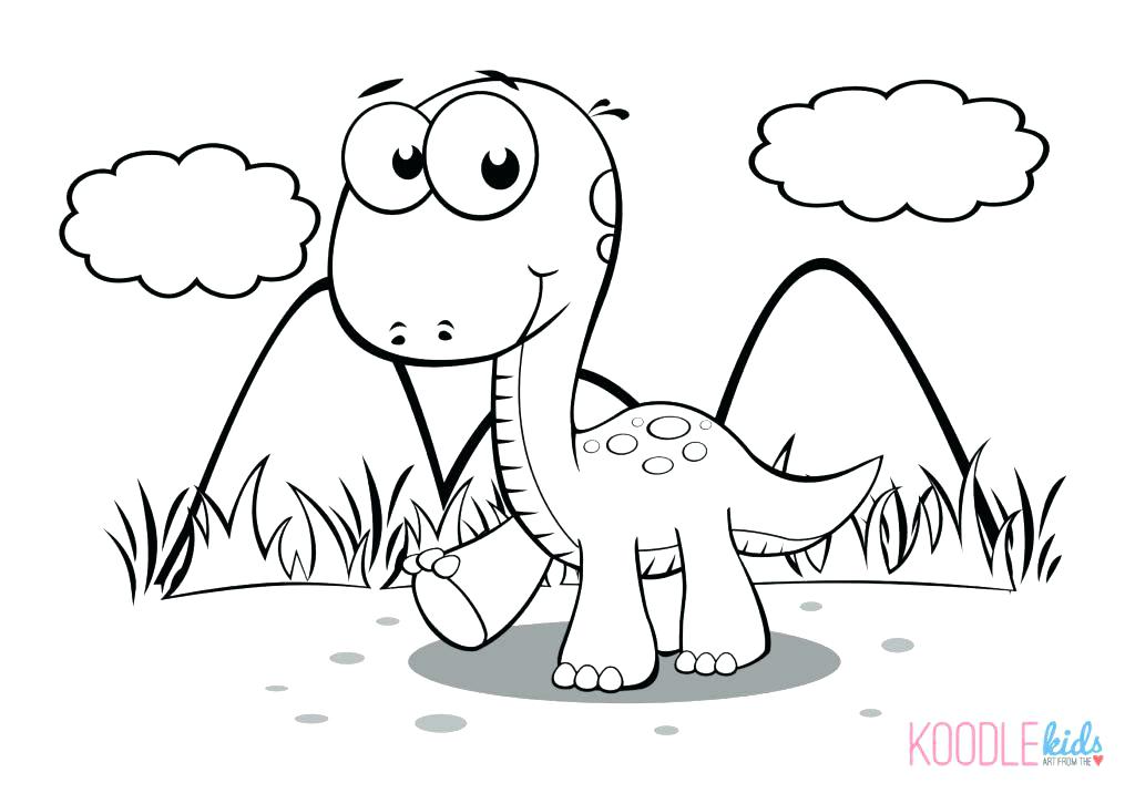 1024x726 Captivating Heart Color Page Perfect Baby Dinosaur Coloring Page