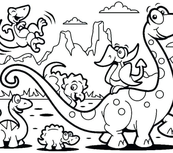 678x600 Coloring Pages For Kindergarten Dinosaur Coloring Pages Preschool