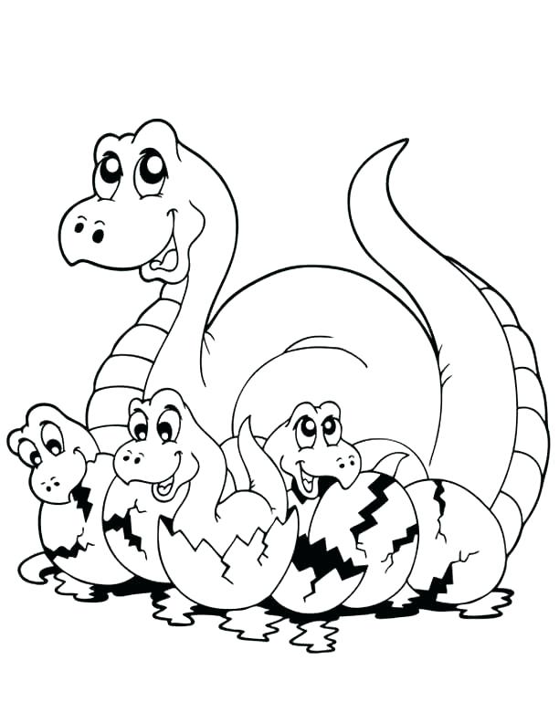 612x792 Dinosaur Printable Coloring Pages Baby Dinosaur Coloring Page