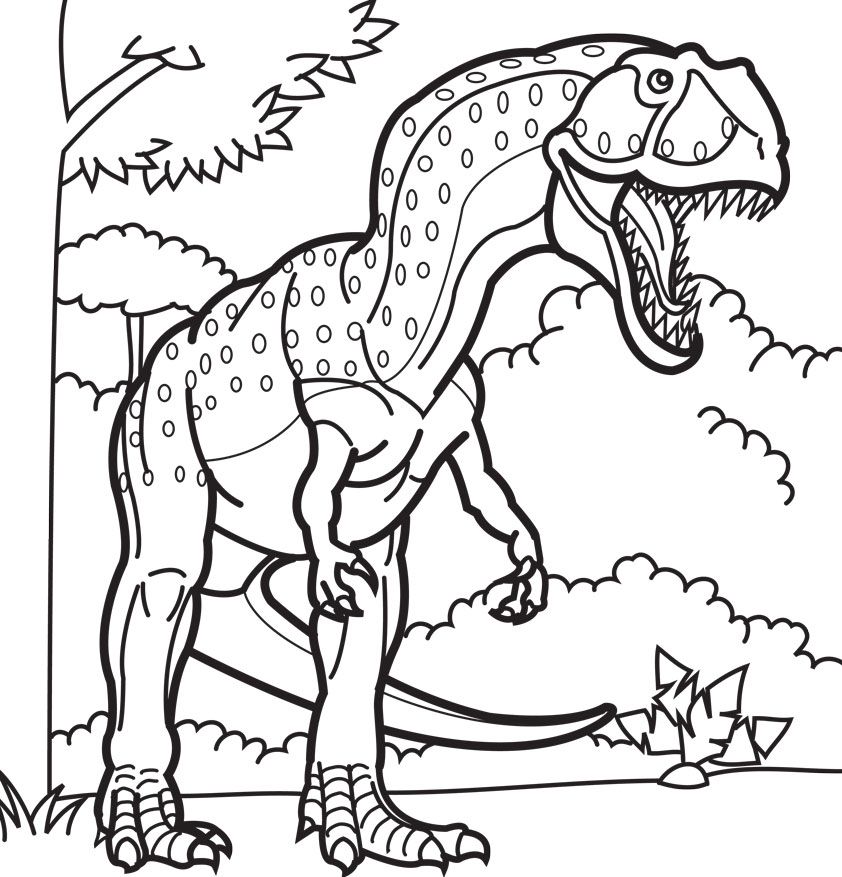 842x877 Giganotosaurus Coloring Pages Dinosaurs Pictures And Facts