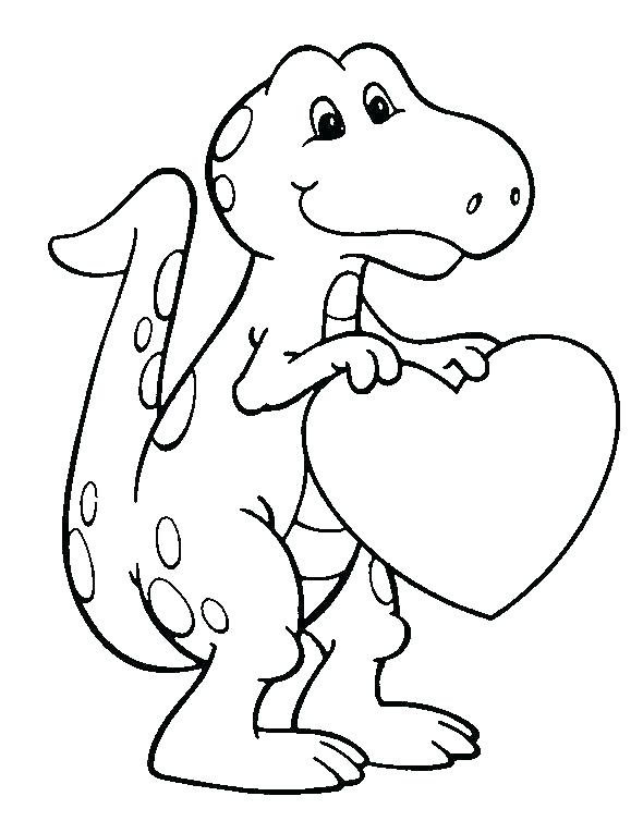 590x754 Simple Dinosaur Coloring Pages Simple Dinosaur Coloring Pages