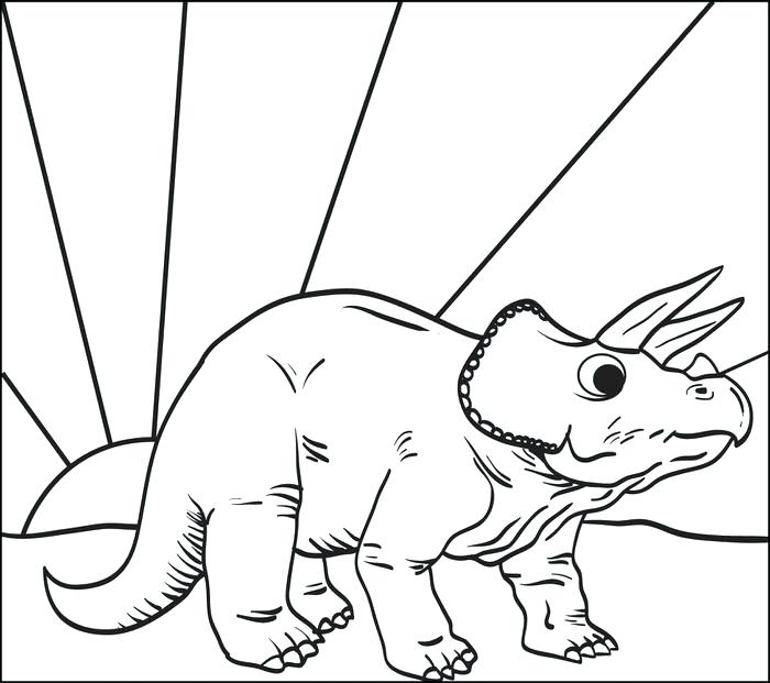 700x621 Triceratops Coloring Page Triceratops Dinosaur Coloring Page