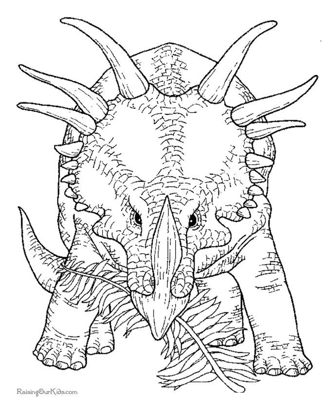 670x820 Coloring Pages Dinosaurs Triceratops Free Coloring Pages