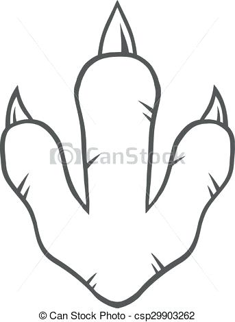 343x470 Dinosaur Footprint Clipart Printable Coloring Printable Footprints