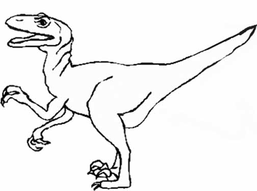 504x375 Best Photos Of Raptor Dinosaur Outline