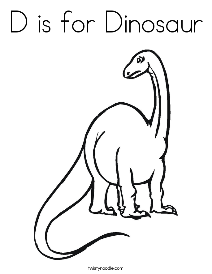 685x886 D Is For Dinosaur Coloring Page
