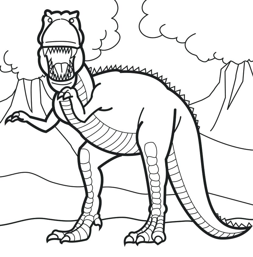 829x842 T Rex Dinosaur Coloring Pages T Going To Bite You Coloring Page T