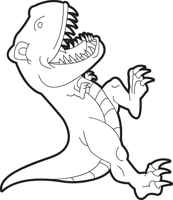 606x700 Tyrannosaurus Rex Coloring Pages Idea T Coloring Page Or T