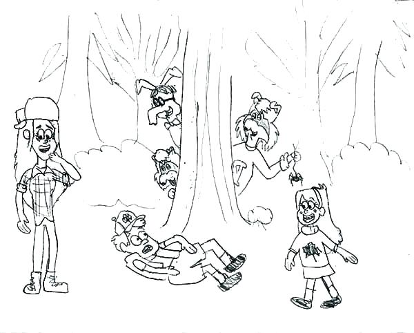 600x482 Gravity Falls Coloring Pages Dipper Counting To Coloring Page