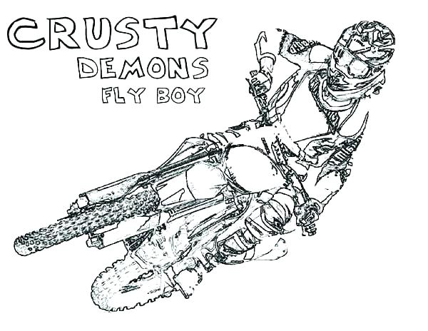 600x464 Dirt Bike Color Pages Racing Coloring Pages Motocross Coloring
