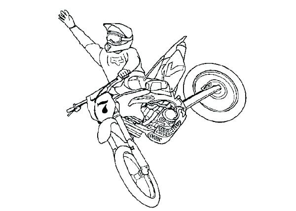 600x429 Dirt Bikes Coloring Pages