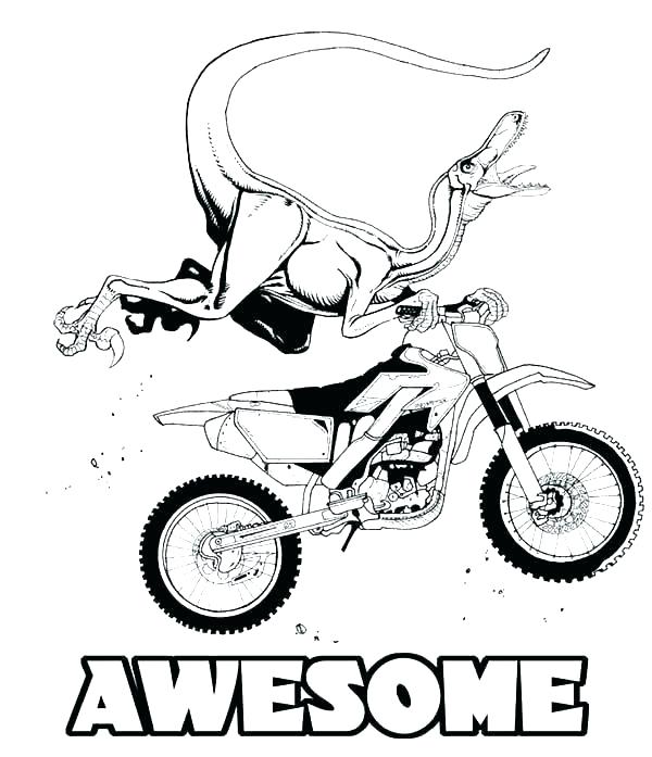 600x697 Bicycle Coloring Pages Printable Dirt Bike Coloring Pages Dirt