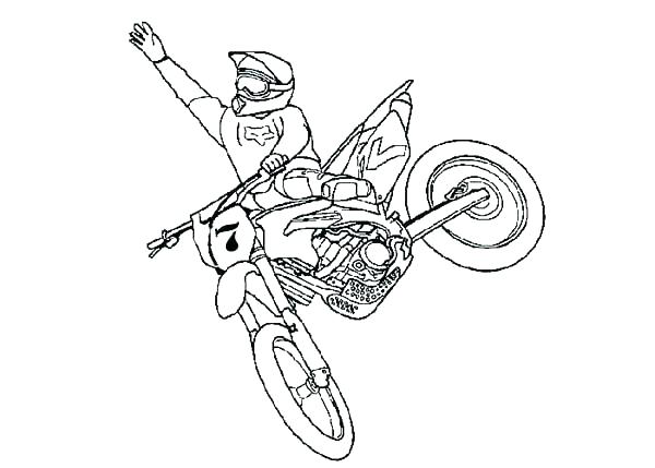 600x429 Dirtbike Coloring Pages Bike Helmet Coloring Page Dirt Bike Helmet