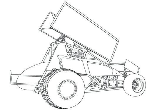 500x376 Sprint Car Coloring Pages Stock Photography Beetle Car Coloring