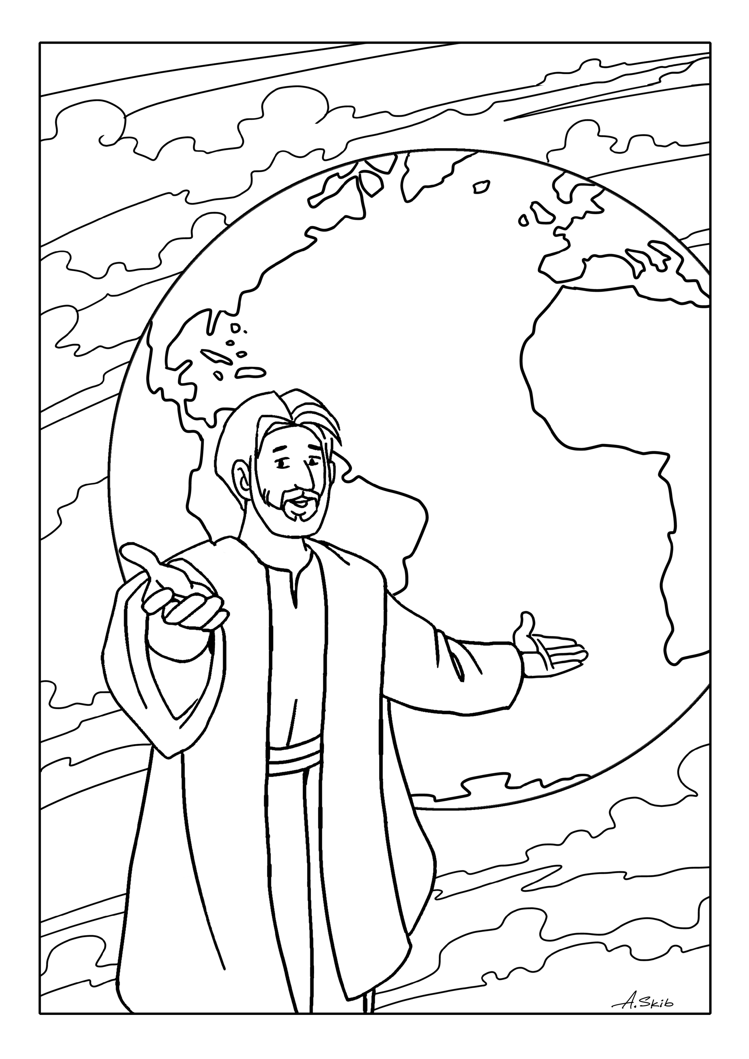 2460x3479 Free Coloring Pages The Great Mission New Coloring Sheets