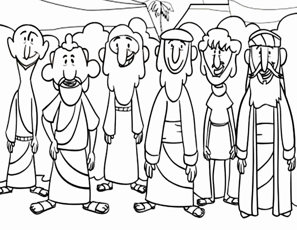 600x464 Jesus And The Disciples Coloring Page Inspirational Picture