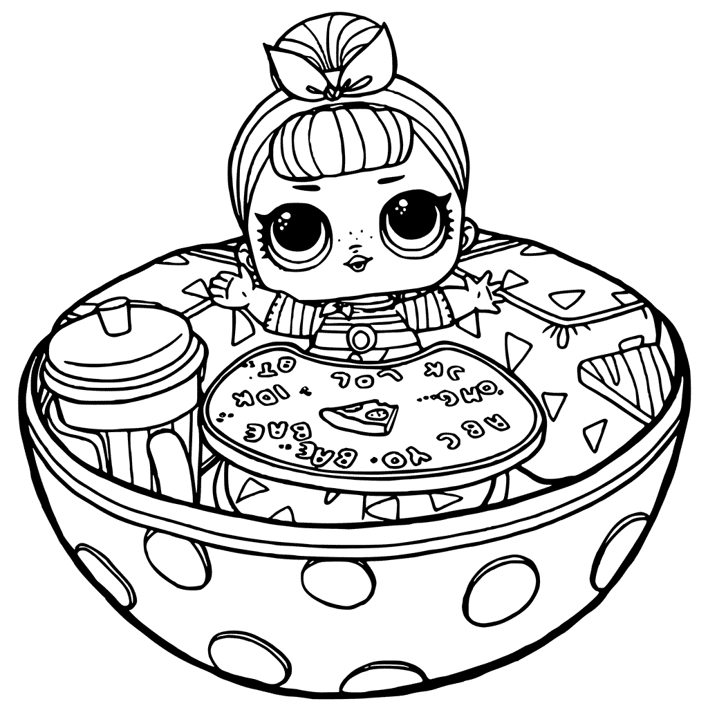 1024x1024 Competitive Disco Ball Coloring Page Famous Lol Surprise Pages