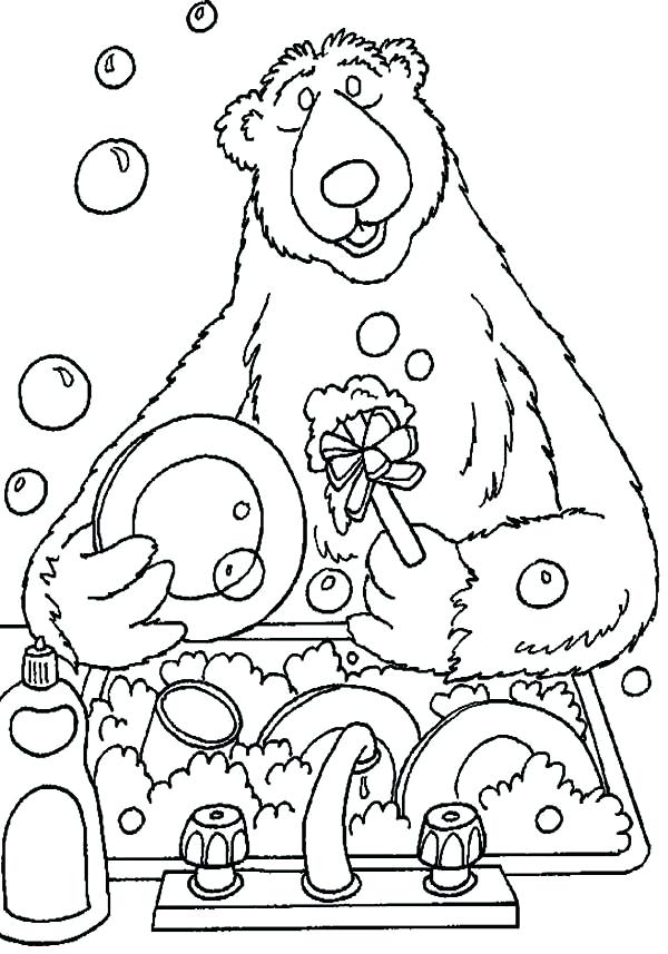 600x857 Bear In The Big Blue House Coloring Pages Bear Big Blue House