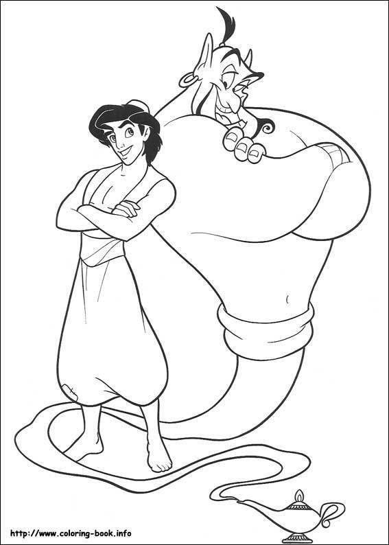 567x794 Aladdin Coloring Picture Disney's Princess Coloring Pages