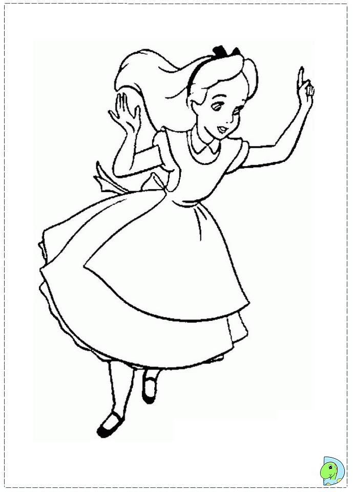 Disney Alice In Wonderland Coloring Pages at GetDrawings | Free download