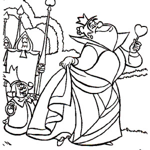 300x300 Disney Queen Of Hearts Coloring Pages Printable In Sweet Print