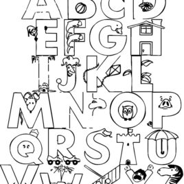 268x268 Alphabet Coloring Pages Disney Archives