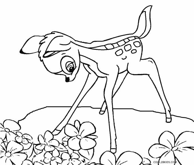 680x578 Printable Bambi Coloring Pages For Kids