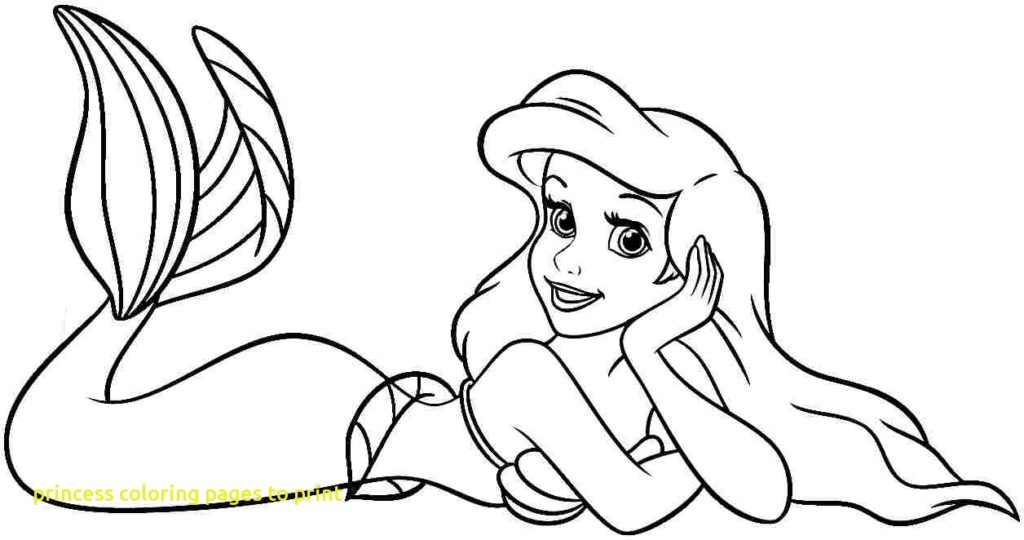 1024x540 Disney Princess Coloring Pages To Print Ariel Colouring Tiny Draw