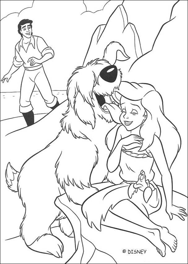 607x850 The Little Mermaid Coloring Pages