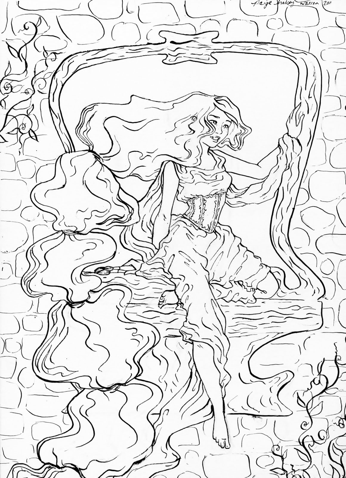 1160x1600 Art Nouveau Coloring Pages To Download And Print For Free