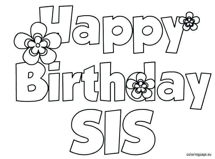 736x544 Free Printable Birthday Coloring Pages Printable Coloring