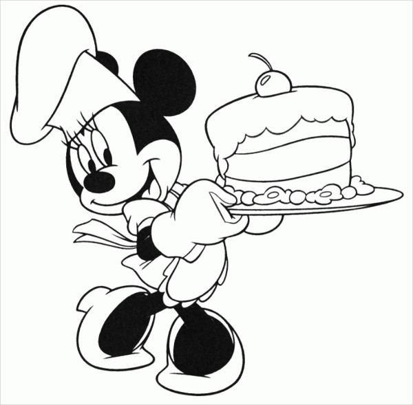 600x589 Happy Birthday Coloring Pages