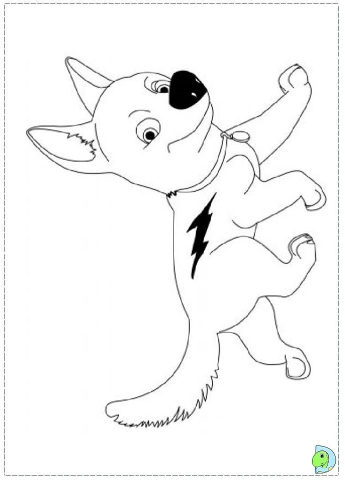 691x960 Bolt Coloring Page Movie Night