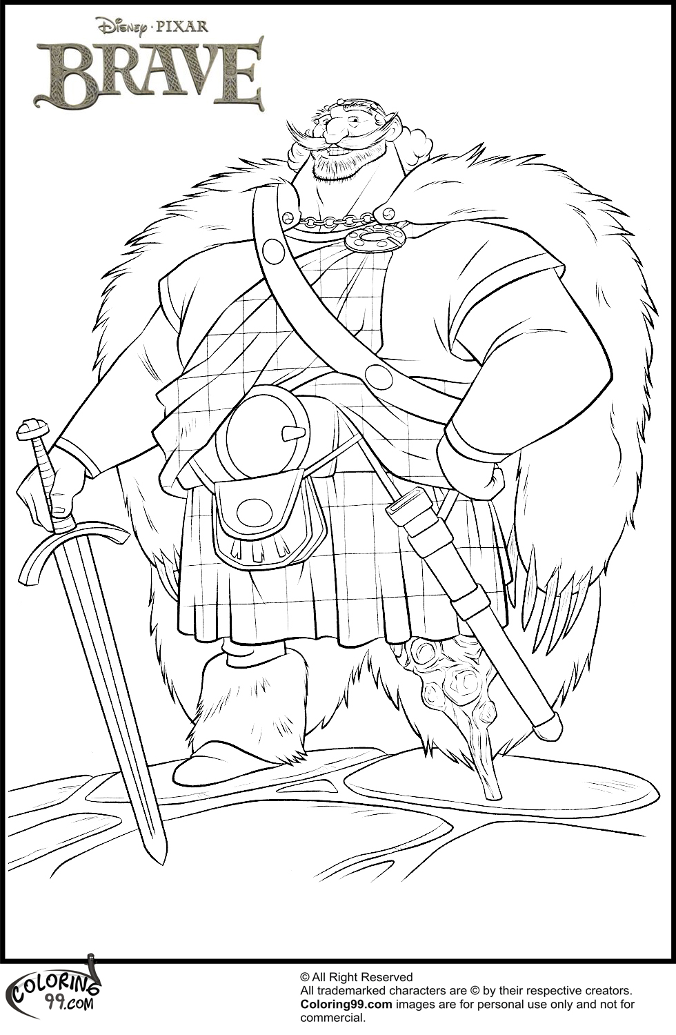 980x1500 Disney Brave Coloring Pages Team Colors