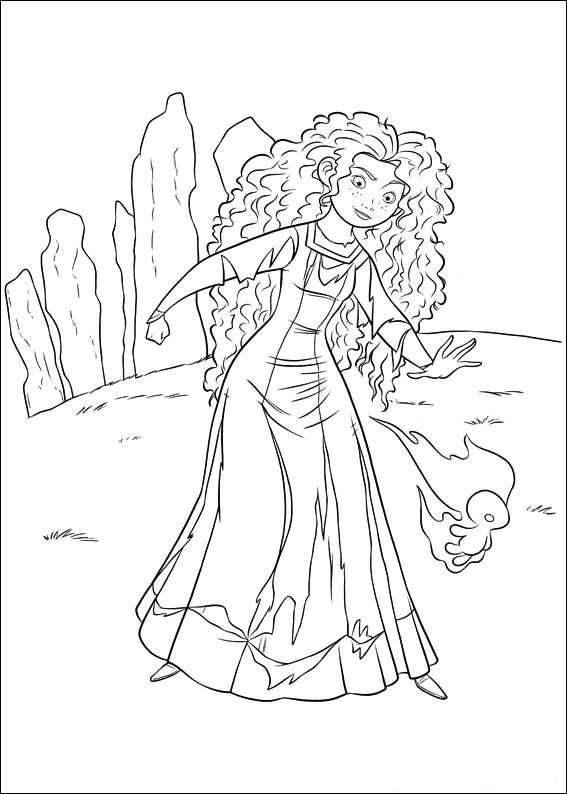 567x794 Disney Brave Coloring Pages Princess Merida