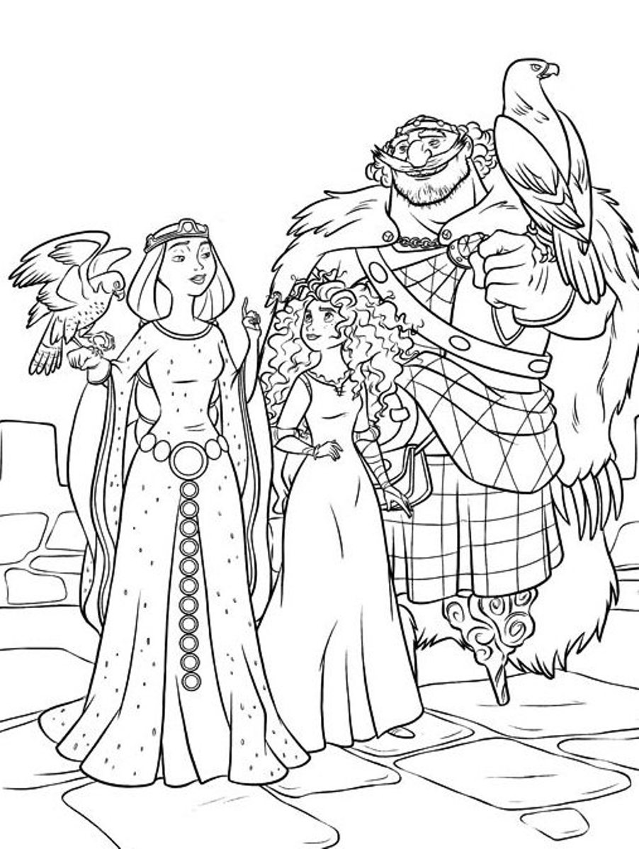902x1198 Brave Coloring Pages Princess Merida Coloring Pages For Kids