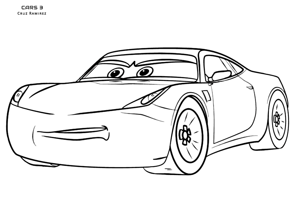 1024x768 Cars Coloring Pages