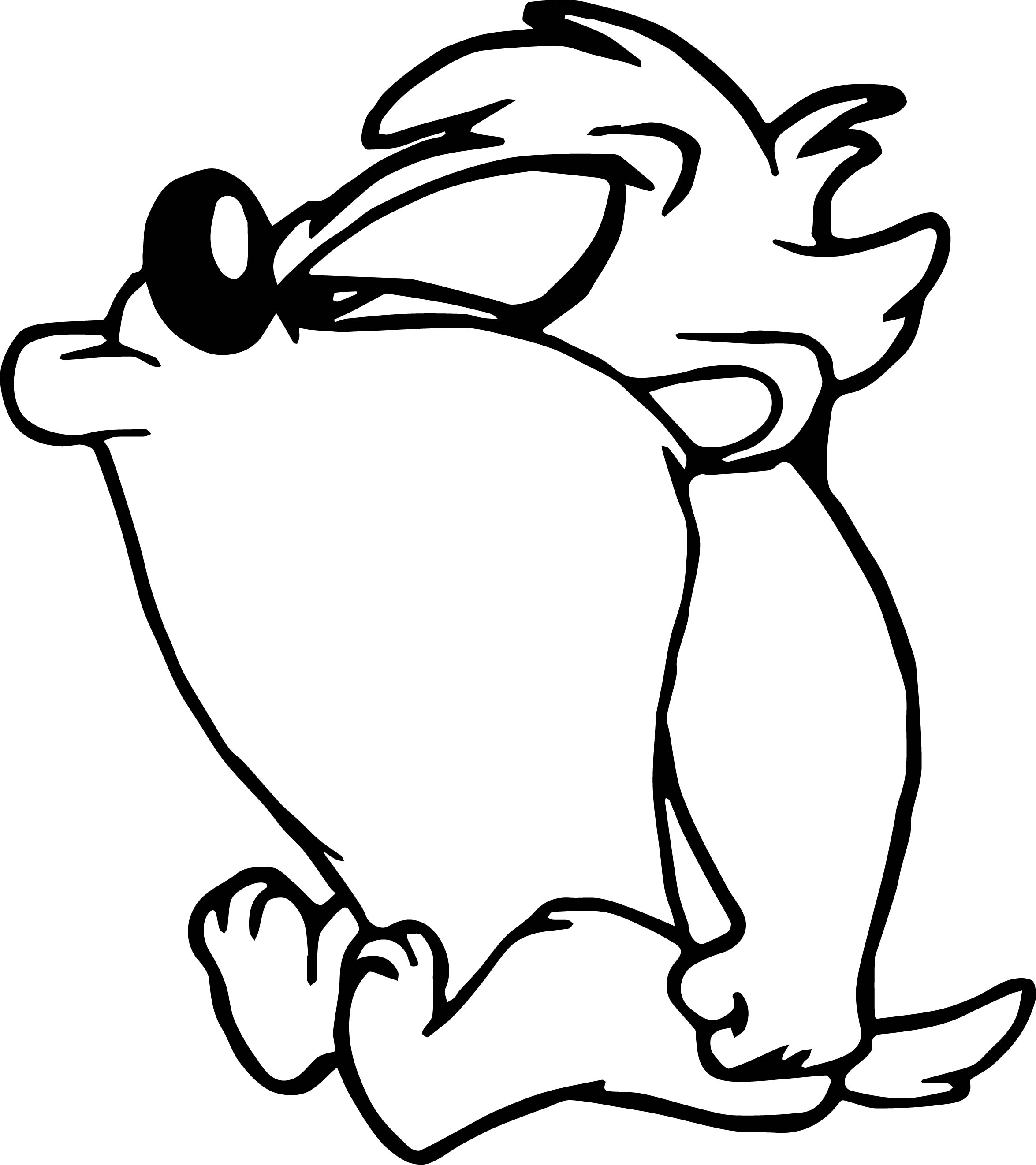 2350x2643 Fresh Tasmanian Devil Cartoon Coloring Pages Collection