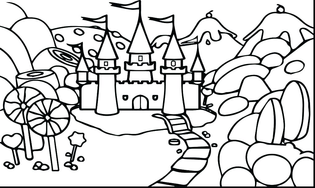 1024x612 Coloring Pages Castle